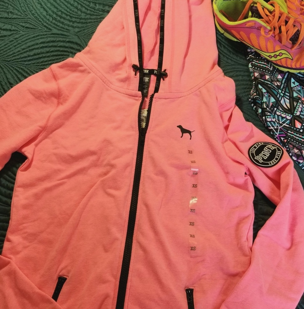 Victoria's Secret PINK Zip Up Hooded Jacket XS